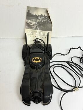 Batman Batmobile 1989 Telephone Collectible Landline UNTESTED 80’s w/ Manual